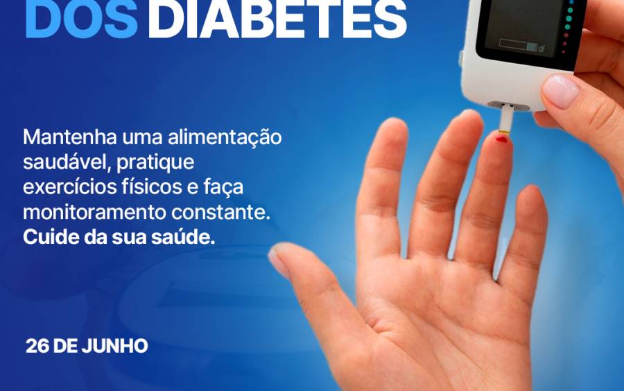 No Dia Nacional do Diabetes, Governo do Estado alerta para a prevenção e os cuidados com a doença